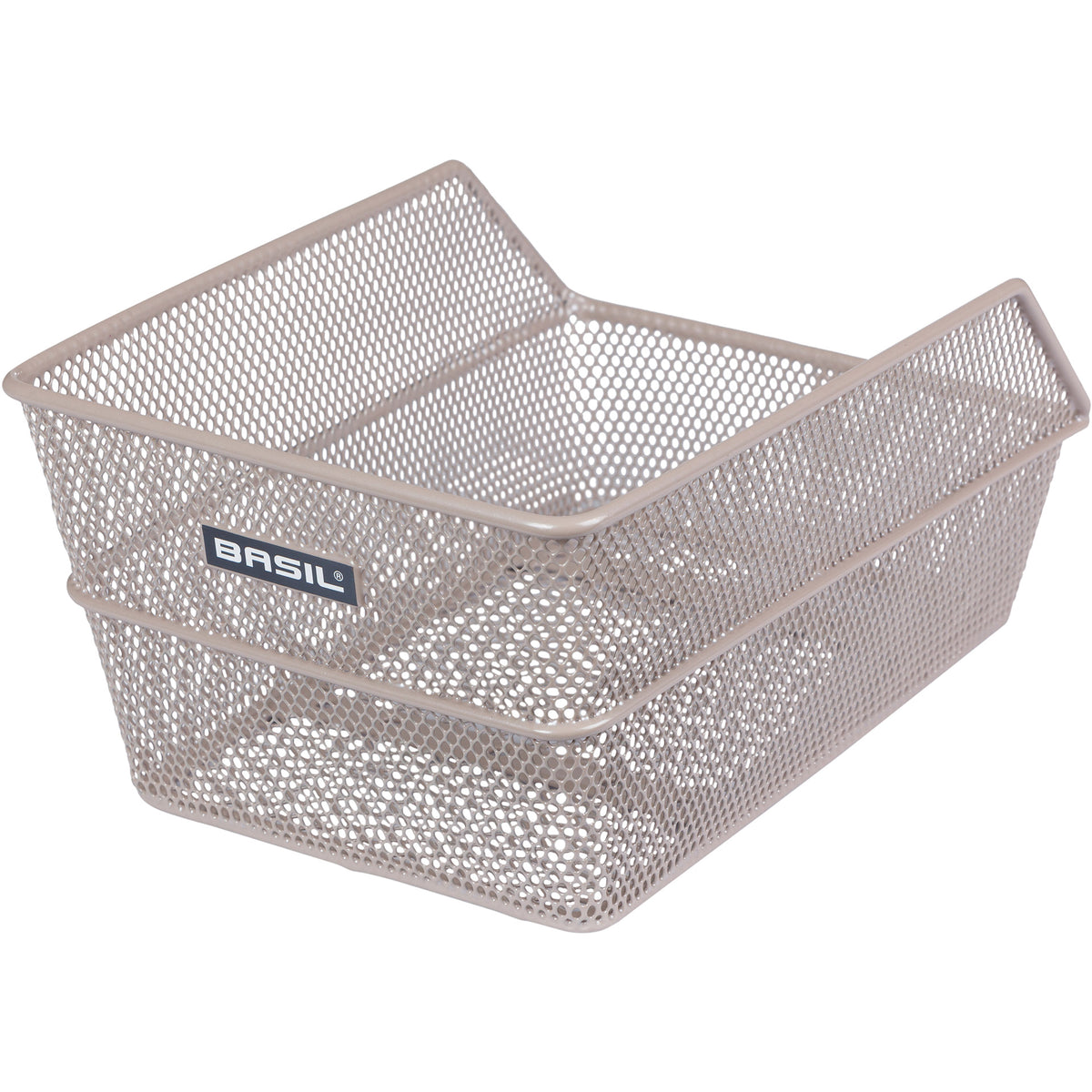Basil cestino per bicicletta cento s 36 x 26 x 18 cm - nudo metallizzato