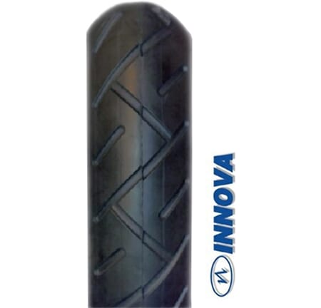 Pneumatico Innova + camera d'aria 10 x 2.125 av 90 45 nero