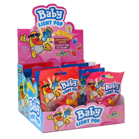 Caramelle divertenti baby light pop (12 pezzi)
