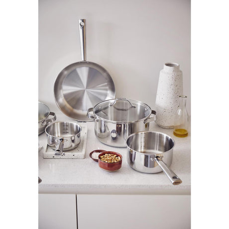 Padella Beka Cicla con coperchio in vetro 24 cm in acciaio inox