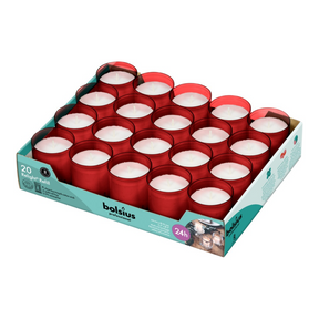 Ricarica Bolsius relight rossa (20 pezzi)