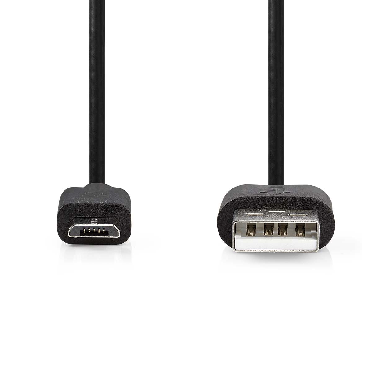 Cavo USB Nedis | USB 2.0 | usb-a maschio | usb micro b maschio | 10 w | 480Mbps | nichelato | 3,00 | rotondo | pvc | nero | etichetta - ccgl60500bk30