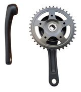 Set di manovella 38t nexus alu matt nero piatto 1st tipo