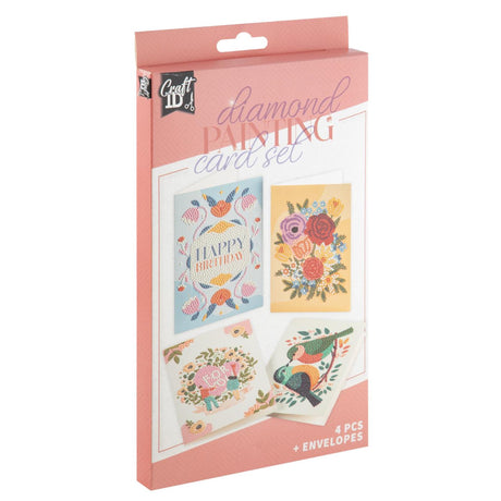 Set di biglietti per pittura con diamanti identificativi artigianali 18,1x13 cm