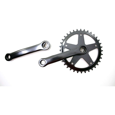 Guarnitura Fausto 36t | 127 mm | acciaio | nero
