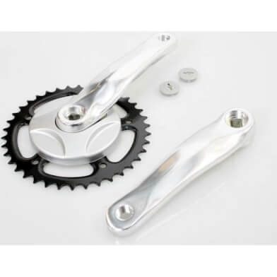 Set di manovella 38t 152 m disco alu argento
