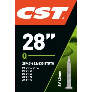CST Interner Tube 28x1 5 8x1 3 8 Etro 28 47-622-630, Valiel Presta francese 40mm