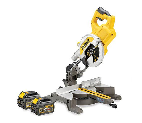 Dewalt dcs777t2-qw | Troncatrice e troncatrice xr flexvolt a batteria 54v 216mm in scatola (2x batteria 6.0ah + caricabatterie rapido dcb118) - dcs777t2-qw