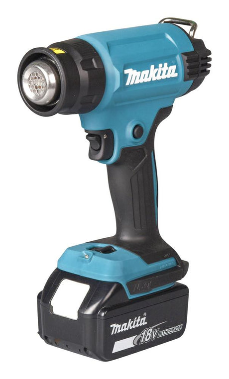Pistola ad aria calda Makita dhg181rt a batteria 18v 5.0ah in valigetta