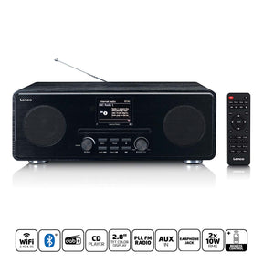 Radio FM Lenco Internet dab+ con lettore CD e Bluetooth® nero - dir-260bk