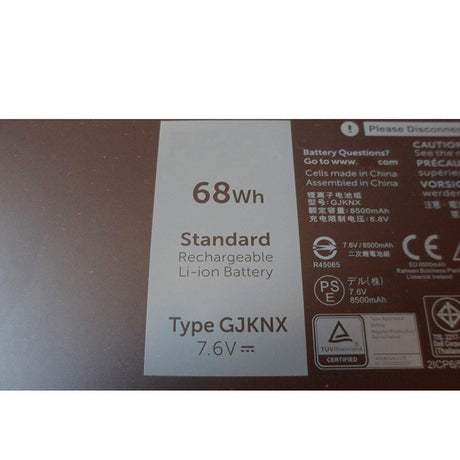 Batteria del laptop Dell a 4 cellule