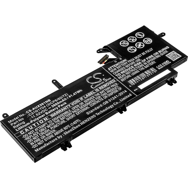 Batteria per laptop sostitutiva 3600 mAh