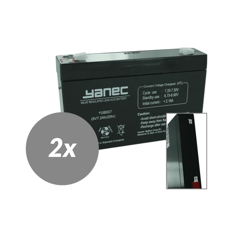 Yanec ups set sostituzione batteria rbc18 (cavi esclusi)