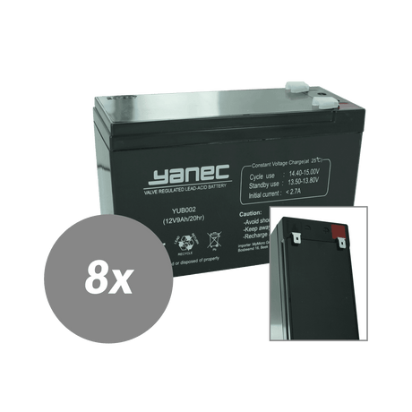 Yanec ups set sostituzione batteria rbc105 (cavi esclusi)