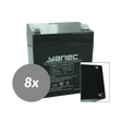 Yanec ups set sostituzione batteria rbc155 (cavi esclusi)