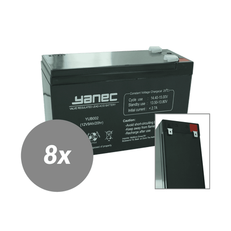 Yanec ups set sostituzione batteria rbc120 (cavi esclusi)