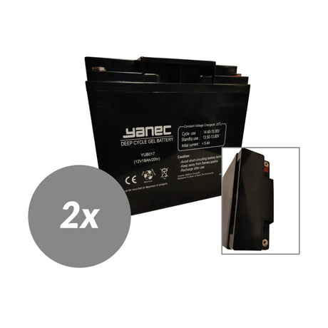 Set di ricambio batteria gel Yanec 12v 18ah (cavi esclusi)