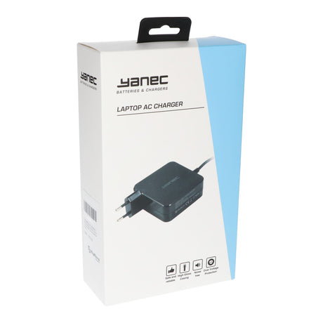 Caricatore da muro USB-C Yanec 65w nero