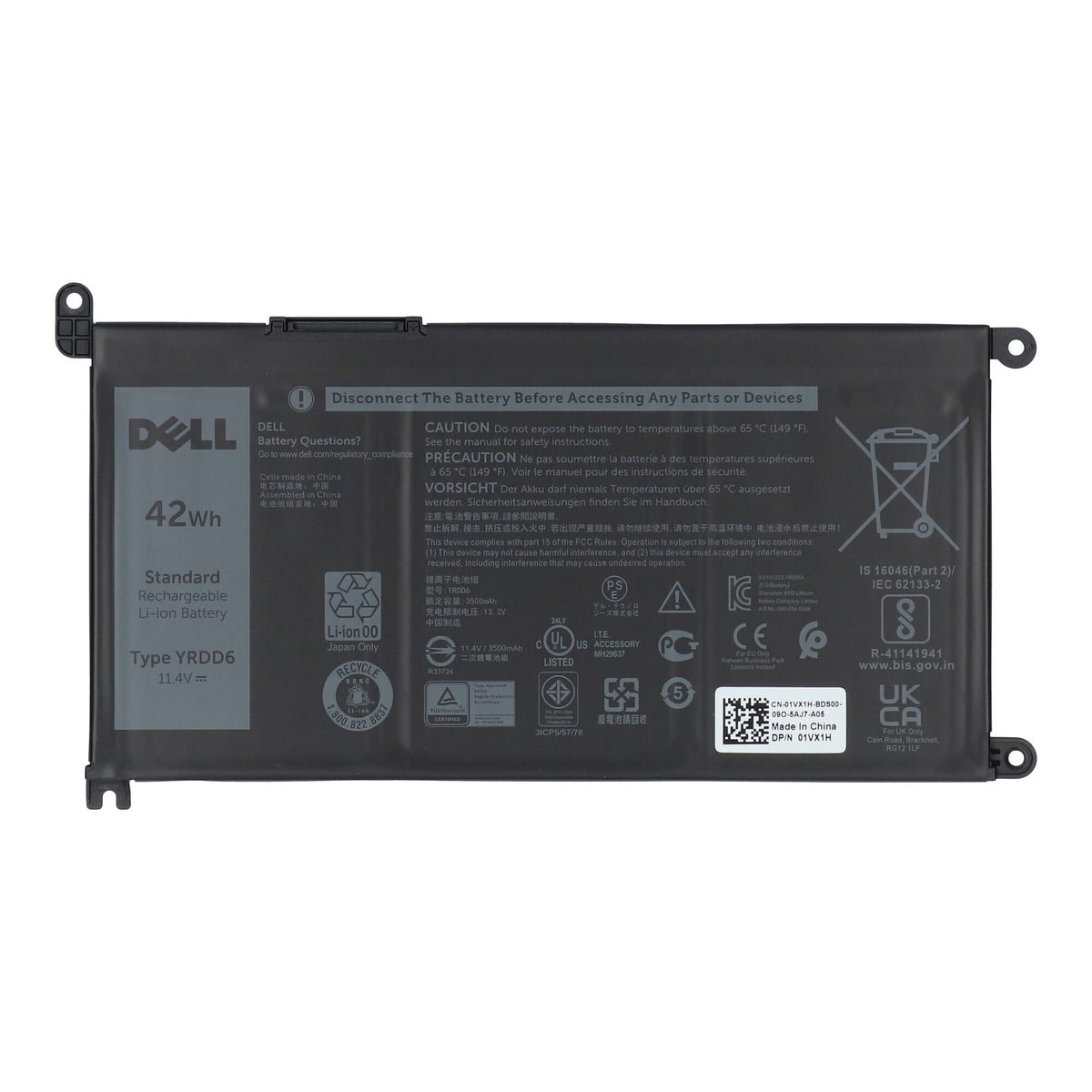 Batteria per laptop Dell 3500 mAh