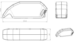 Bosch powerpack 720wh telaio e-bike vision (bes2)