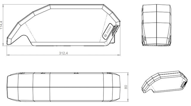 Bosch powerpack 720wh telaio e-bike vision (bes2)