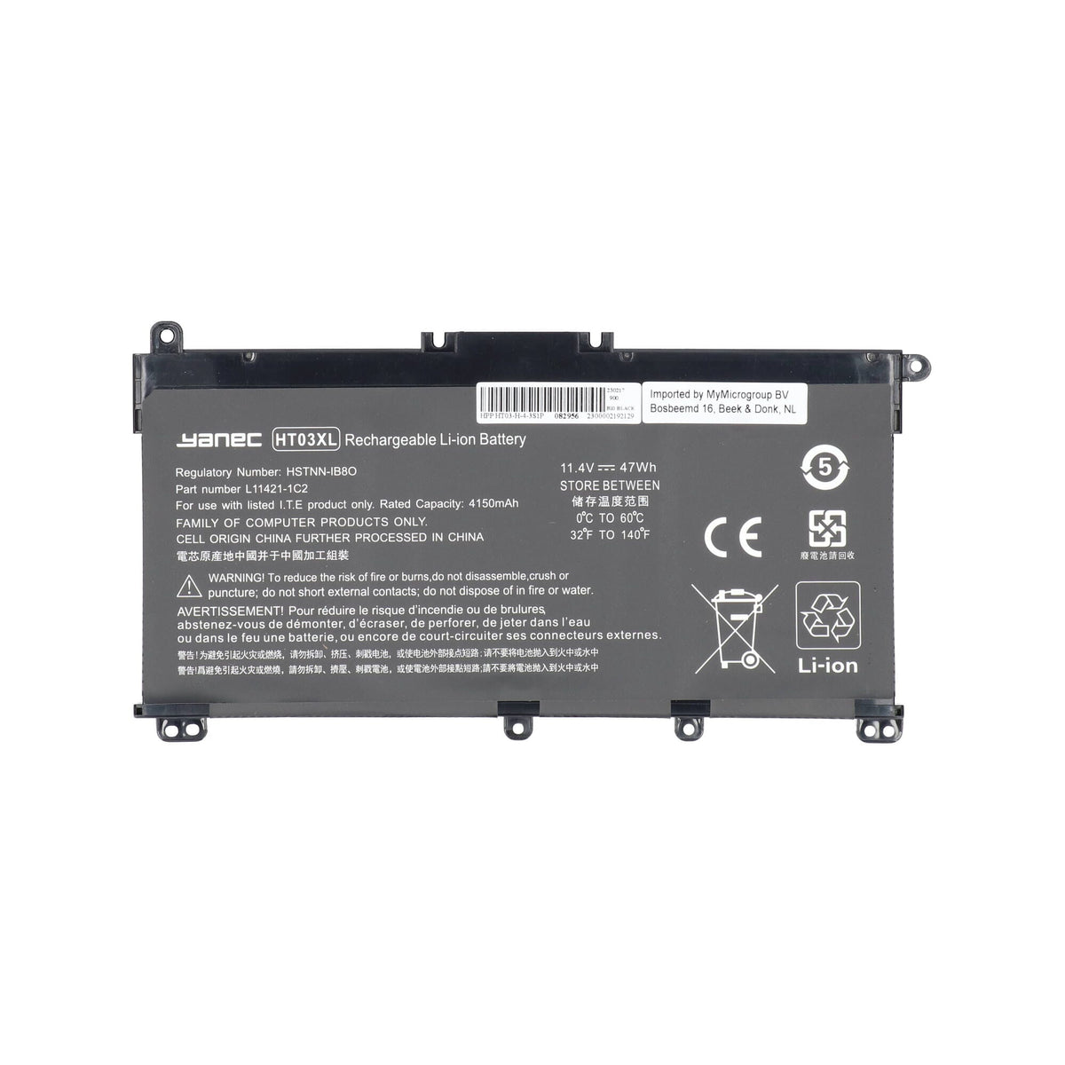Batteria per laptop Yanec 4150Mah