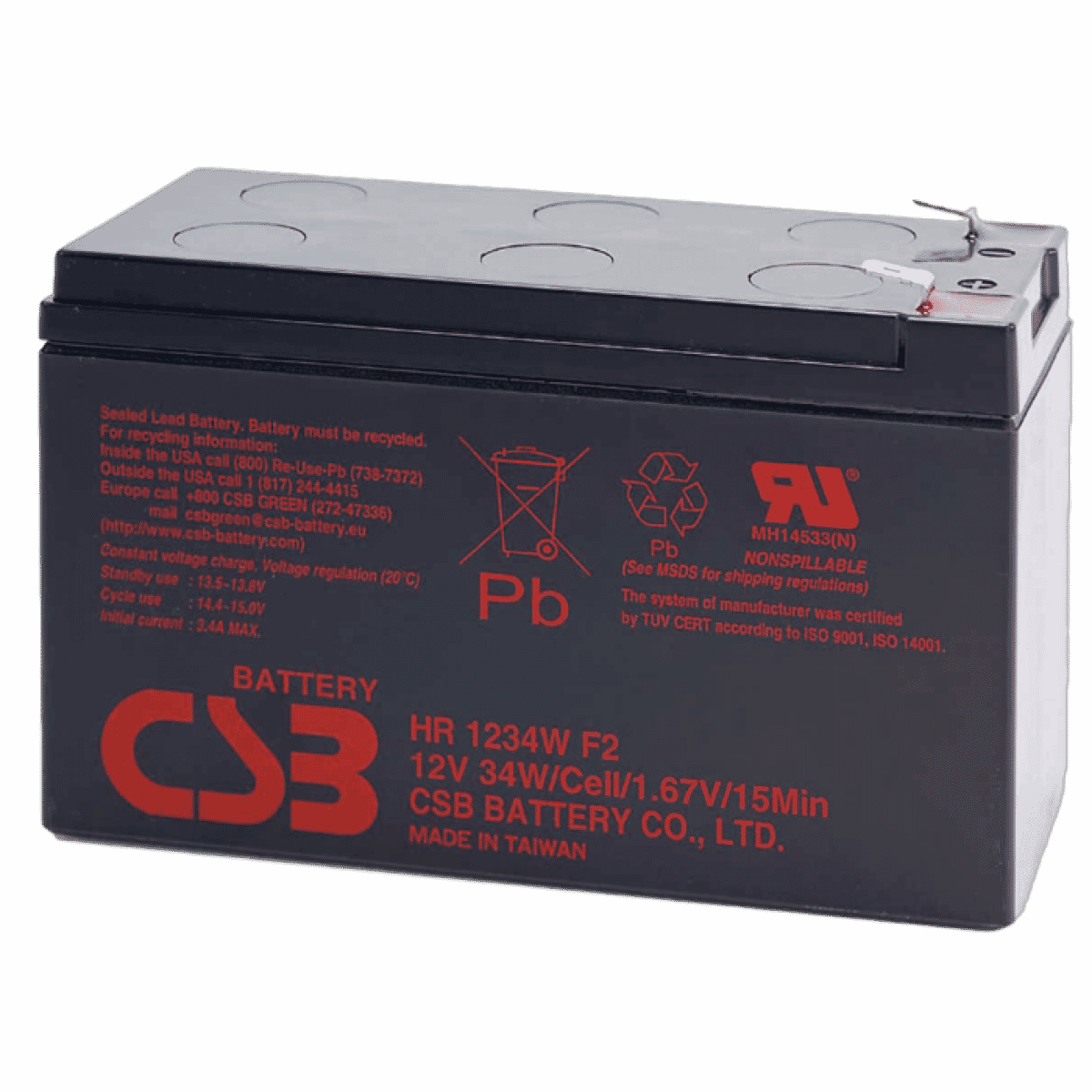 Kit sostituzione batteria ups csb rbc110