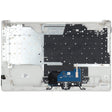 Tastiera per laptop Ty HP Azer Be + coperchio superiore - argento