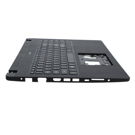 Tastiera per laptop Ty Acer qwer us + coperchio superiore, nera - nera