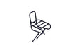 STECO Front Carrier liscio da 25 cm kroonbout tappetino nero