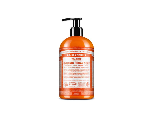 Pompa per sapone Dr. Bronner - tea tree - 355 ml