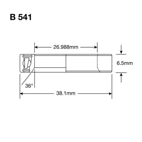 Cuscinetti enduro b 541 max - abec 3 max (radiale) - 1 1 16''x1.5''x9 32''