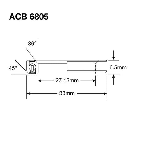 Cuscinetti enduro acb 6805 ss - inox 440c (contatto angolare) - 27,15x38x6,5 (36x45°)