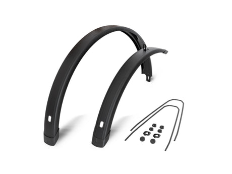 Set parafanghi Eurofender EF tempo quadrato 28 pollici 72 mm nero
