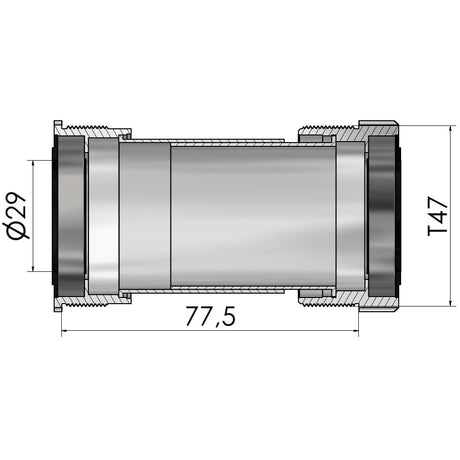 Filettatura del movimento centrale Elvedes adatta a t47a (cerv�lo) per sram dub