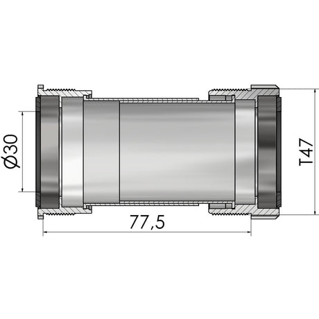 Filettatura del movimento centrale Elvedes adatta a t47a (cerv�lo) per 30 mm