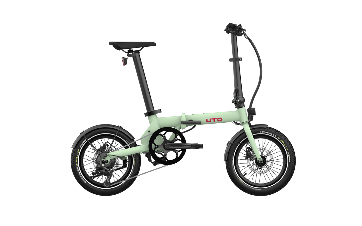 Bicicletta elettrica pieghevole Uto og16 v0 verde