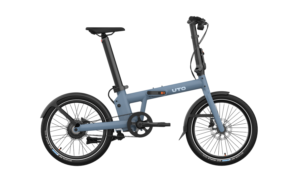 Bicicletta elettrica pieghevole Uto pro20 v2 blu