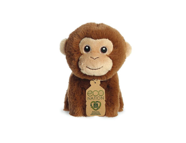 Peluche Eco Nation - mini - scimmia - 13 cm
