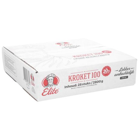 Elite rundvleeskroket 20% (28x 100 gr)