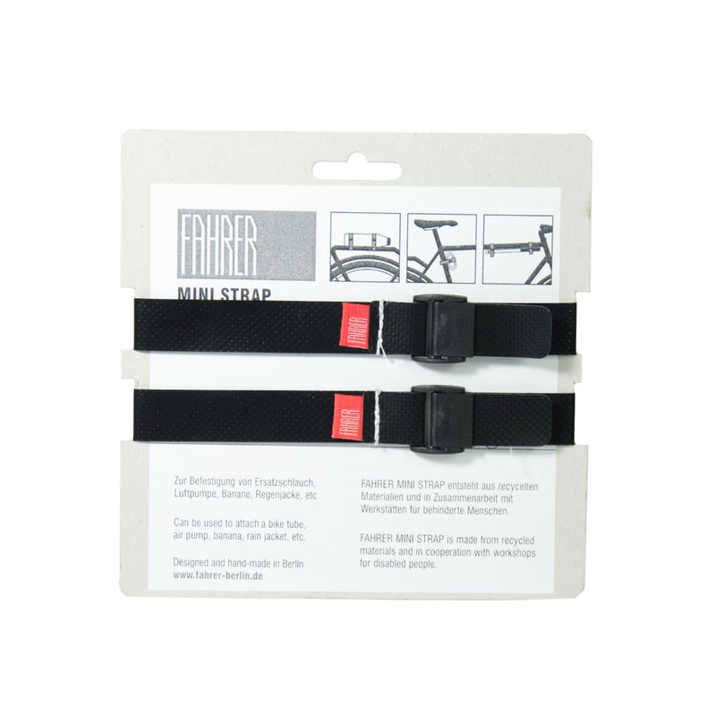 Fahrer cargo mini strap m 35x2cm nero (2 pezzi)