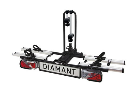 Portabiciclette da gancio traino Pro-User Diamond per 2 biciclette, anche elettriche