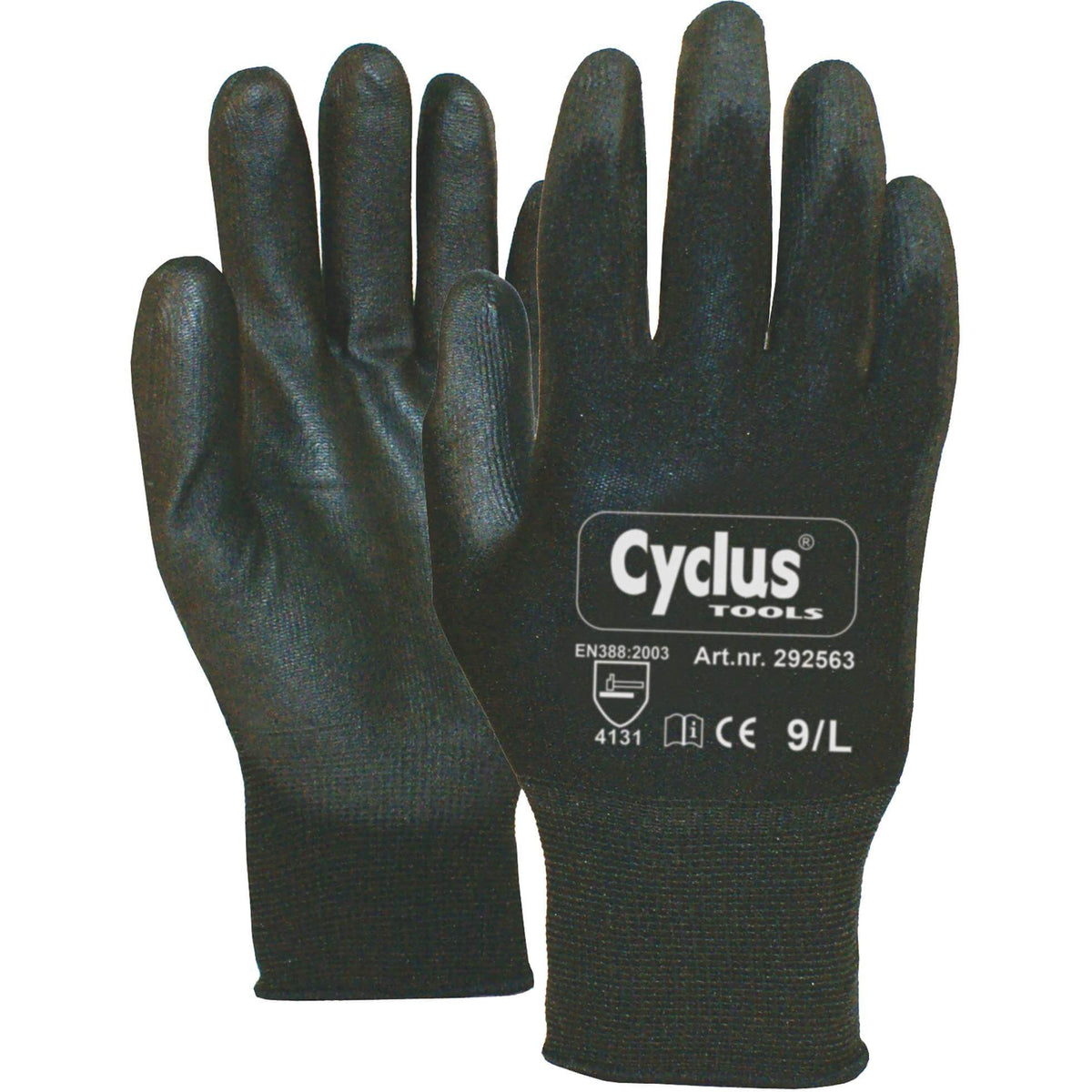 Cycplus Work Gloves Pu-Flex L (9) Nero