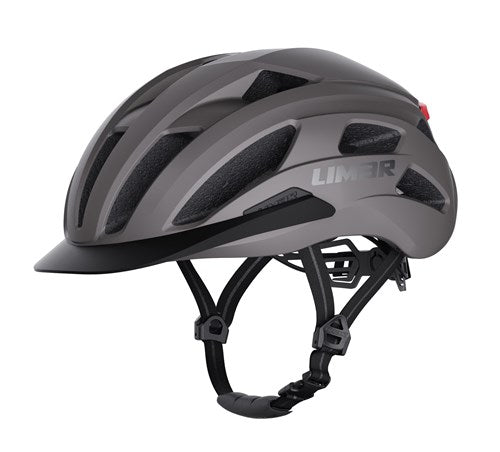 Casco Limar torino l 57-61 grigio opaco con LED