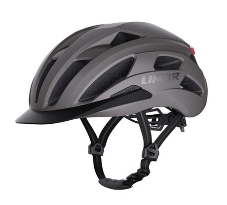 Casco Limar torino l 57-61 grigio opaco con LED