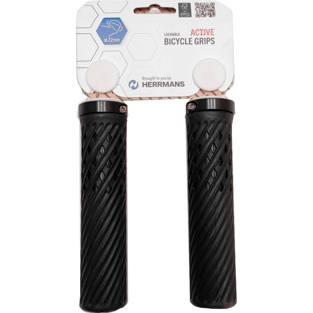 Set maniglie Herrmans Luna Lockring 130 130mm nero