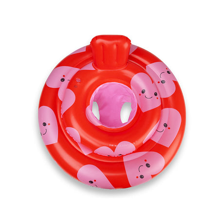 Cuori | salvagente per neonati rosso rosa 0-1 anni