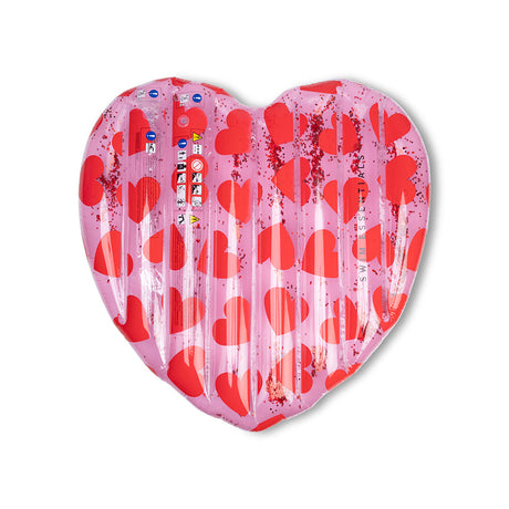 Mini cuori | materasso ad aria a cuore rosa