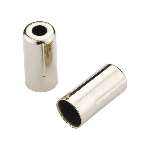 Tappi terminali Jagwire aperti - freno 5mm (crimpatura) - ottone (200 pezzi) - cromato