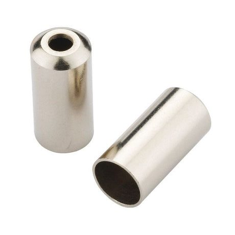 Tappi terminali Jagwire aperti - freno 5mm - ottone (200 pezzi) - cromato